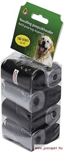 Beeztees, Petproduct kutyapiszok gyűjtő zacskó utántöltő, 160 db, szürke