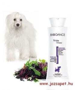 Biogance white snow sampon fehér szőrű kutyának és macskáknak 250ml