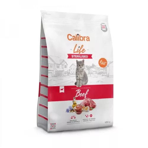 Calibra Cat Life Sterilised Beef macskatáp 6 kg