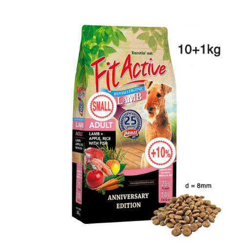 Panzi FitActive Premium Hypoallergenic Lamb Adult SMALL - száraztáp (bárány) kutyák részére 10kg