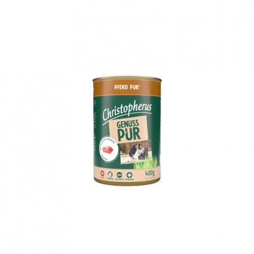 Christopherus Dog konzerv pure ló 400g