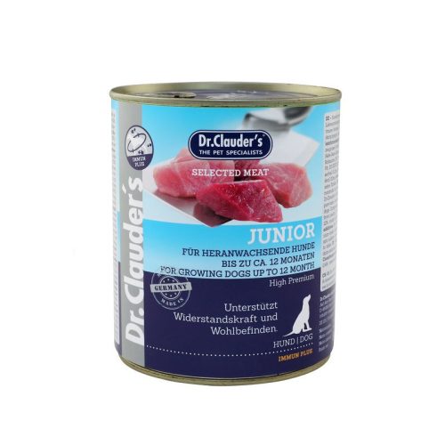 Dr.Clauders Dog Konzerv Selected Meat Junior 800g