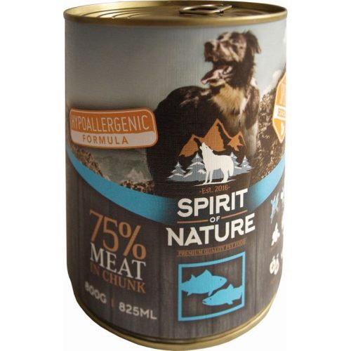 Spirit of Nature Dog konzerv Tonhallal és lazaccal 800gr