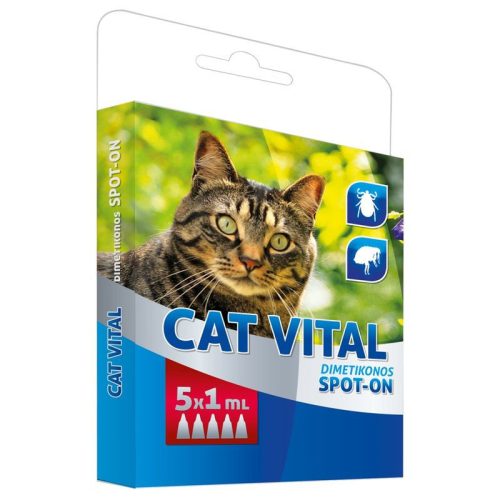 Cat Vital Dimetikonos Spot-on Macskák Részére 5*1ml