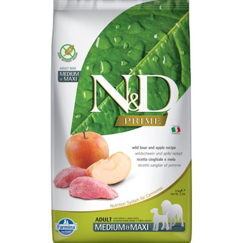 N&D Dog Prime vaddisznó & alma adult medium & maxi 2,5kg