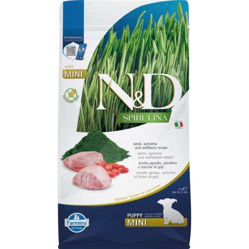 N&D Spirulina Dog bárány puppy mini 2kg