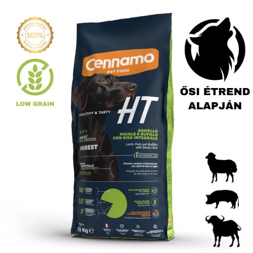 HT Forest Ősi étrend Hipoallergén Low Grain Adult M-L (bárány, bivaly, sertés) kutyatáp 10kg