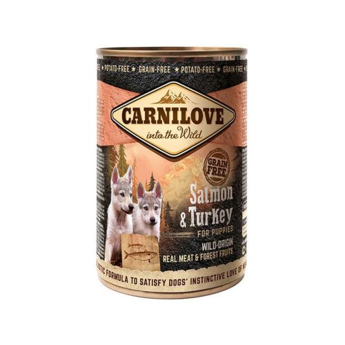 Carnilove Puppy Salmon & Turkey Can- Lazac és Pulyka Hússal Konzerv 400g