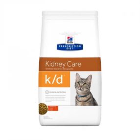   Hills PD Feline K/D 400 g Csirke - krónikus vese- és szívelégtelenség; urát és cisztin h