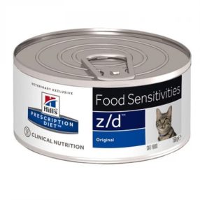   Hills Pescription Diet Feline Z/D 156 g - táplálékallergia étredni kezelése, kimutatása eliminá