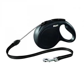   Flexi New Classic zsinóros automata póráz M 8m 20kg-ig fekete