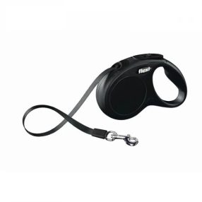   Flexi New Classic szalagos automata póráz S 5m 15kg-ig fekete