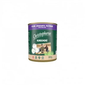   Christopherus Dog konzerv menü fácán, amaránt, paszternák 800g
