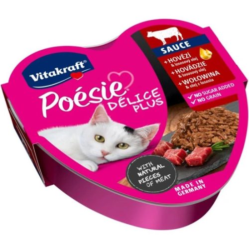 Vitakraft Poésie Delice Plus macskaeledel marha 85g