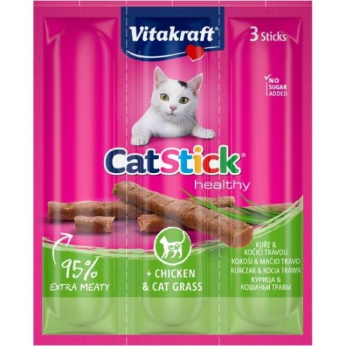 Vitakraft Cat Stick Jutalomfalat Mini Csirke & Macskafű 3x6g