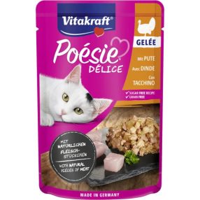  Vitakraft Poésie Délice Macska Alutasak Pulykahús Zselében 85g