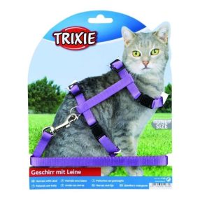   Trixie Hám És Póráz Macskának Egyszínű 27-45cm/10mm 1,2m