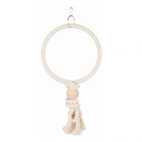 Trixie Játék Papagájnak Kötél Karika Golyóval, 24cm