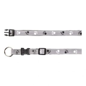   Trixie Nyakörv Reflect Fényvisszaverő Tappancsos Szürke/Fekete Xs-S 22-35cm/15mm