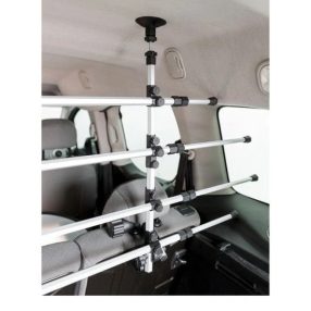   Trixie Térelválasztórács Autóba 105-172cm/46-60cm ezüst/fekete