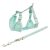 Trixie Junior Puppy Soft Szett Hám+póráz 26–34 cm/10mm 2m menta