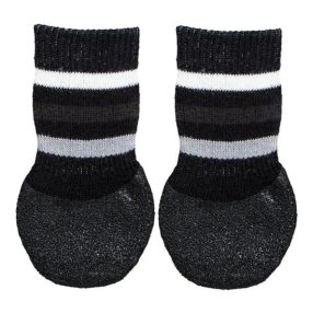   Trixie Kutyazokni Csúszásmentes Talppal XL Fekete 2db/Csomag