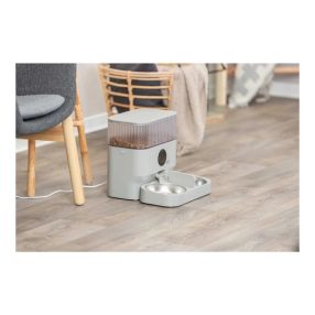   Trixie Tál Szett Műanyag/Rozsdamentes Acél, 0,5l / 32x5x16 cm, Fehér