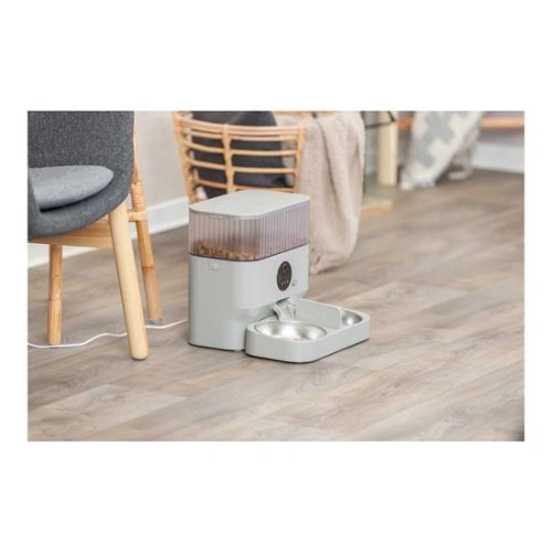 Trixie Tál Szett Műanyag/Rozsdamentes Acél, 0,5l / 32x5x16 cm, Fehér