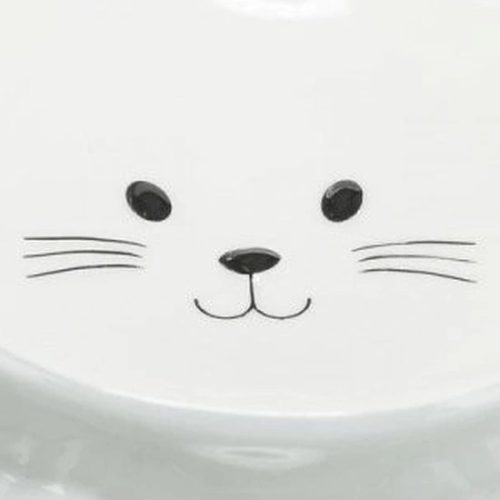 Trixie kerámia tál macskafej formájú 015l/14cm
