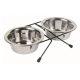 Trixie tál szett fém állványon 2x0,45l/12cm