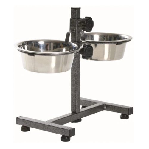 Trixie fém tál állványon kutyának 2x0,75l/15cm