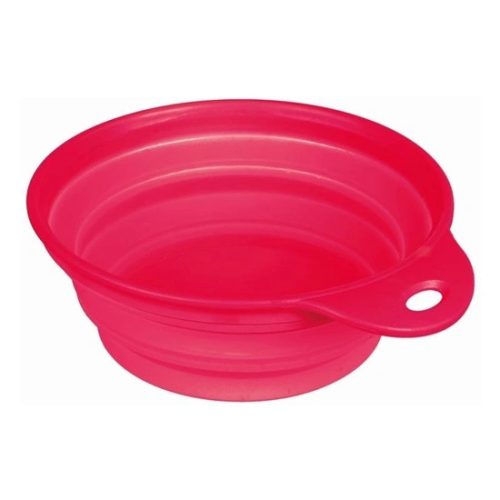 Trixie összecsukható szilikon tál utazáshoz tömör peremmel 1l/18cm