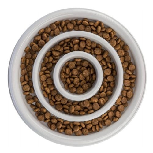 Trixie Tál Műanyag/TPR Evéslassító, 0,45 l/o 23 cm, Szürke