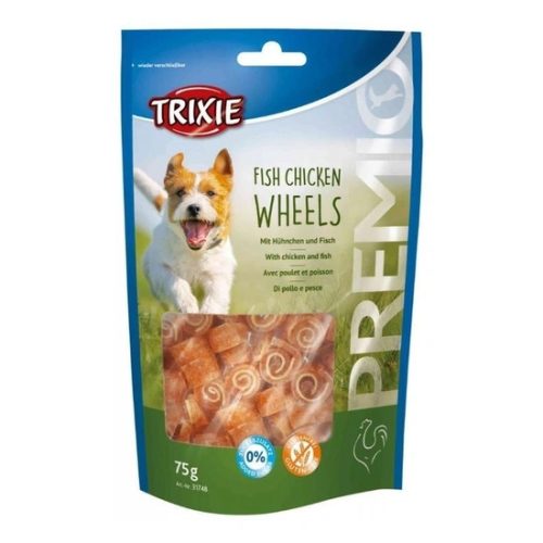 Trixie Jutalomfalat Premio hal+csirke gyűrűk 75g