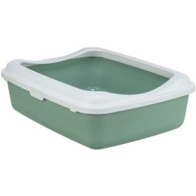   Macska Alomtálca Classic, Peremes, 37 × 15 × 48 cm, Zsálya zöld/Fehér