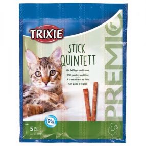 Trixie Jutalomfalat Premio Quadro-Stick Csirke/máj 5x5g
