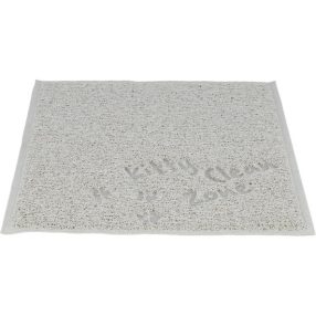   Trixie Macska alomtálca szőnyeg, PVC, 37 × 45 cm, világosszürke