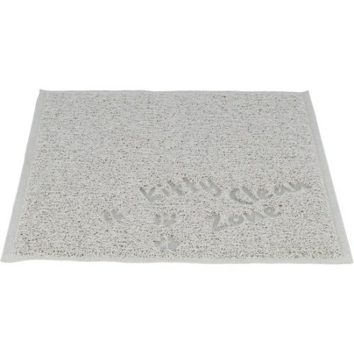 Trixie Macska alomtálca szőnyeg, PVC, 37 × 45 cm, világosszürke