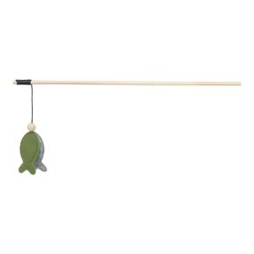 Játék macskápálca hallal, filc, catnippel 48cm