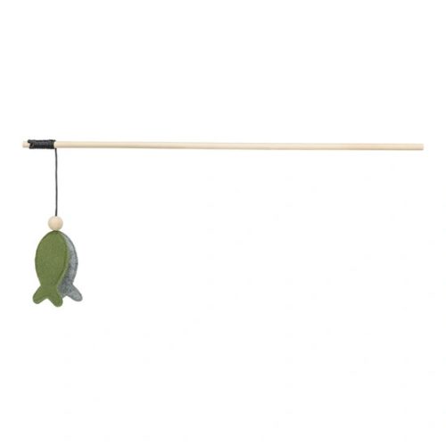 Játék macskápálca hallal, filc, catnippel 48cm
