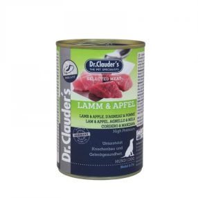   Dr.Clauders Dog Selected Meat Bárányos és almás konzerv 400g