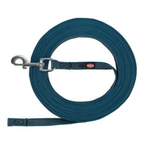   Trixie Póráz Nyomkövető, gumírozott, L–XL: 5 m/17 mm, petrol