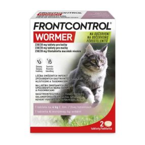   Frontcontrol Wormer 230/20 mg filmtabletta macskák részére 2x