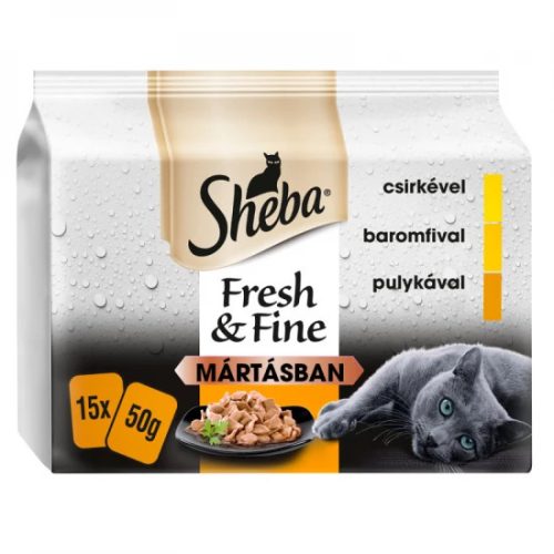 Sheba Mini 15x50g szárnyas Multipack