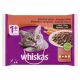 Whiskas alutasak Multipack Marha-Csirke  mártásban  4x85g