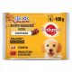 Pedigree alutasak Multipack Junior Csirke & rizs, Marha & rizs 4x100g