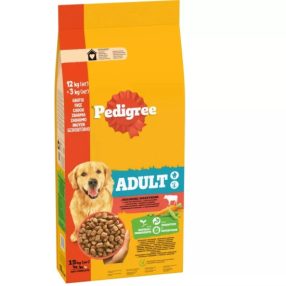 Pedigree száraz Adult Marha-Zöldség 12+3kg