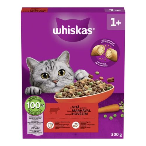 Whiskas Száraz Marha -Májas Falat 300g