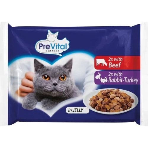 Prevital Alutasak Macska Zselés 4x100g Vegyes Íz Multipack