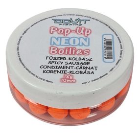 Dovit Pop-Up Neon Boilie 10mm - Fűszeres Kolbász 18g